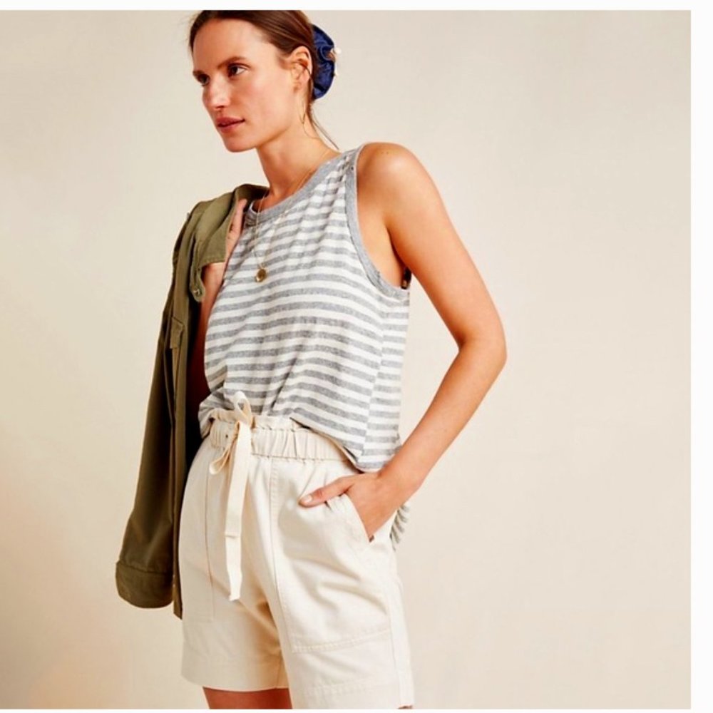 X FRYE FRYE X Anthropologie Paperbag Waisted Shorts 25